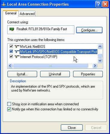 Installer Protocole Ipx Vista