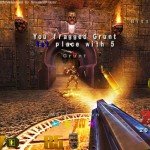 The game gets a little hectic when you pick up Quad Damage.