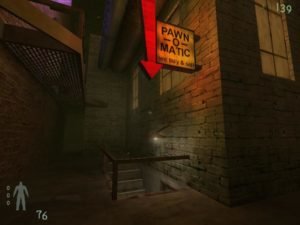Head straight into this alley and you'll access the walkway to the bar.