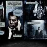 The familiar graphic novel format.